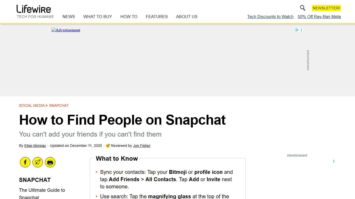 How to Find People on Snapchat
