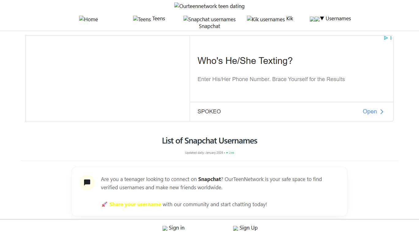 36381 Active Snapchat Usernames (2026 List)